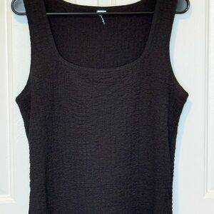 Old Navy Black Textured Tank Top